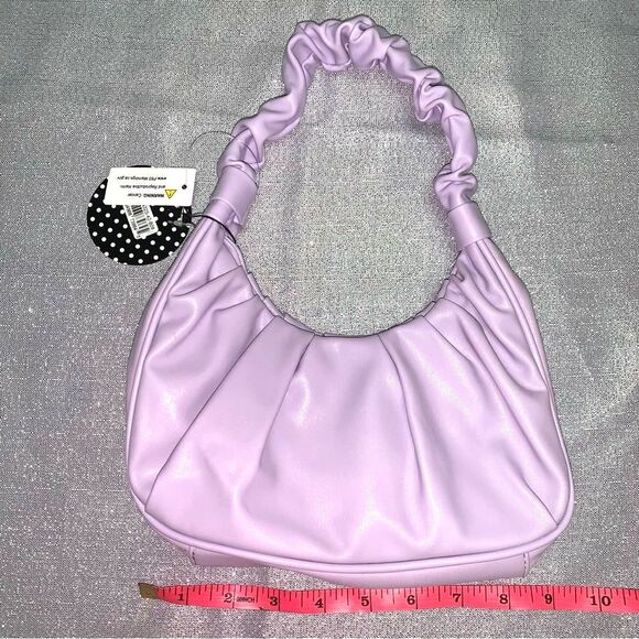 Olivia and Kate Handbags - Olivia and Kate Lilac Purple Mini Faux Leather Ruched Purse – NWT
